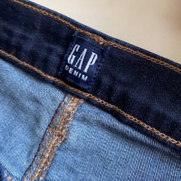 GAP Dark Wash Jeans Mid Rise Perfect Boot Normcore NEW - Picture 10 of 11